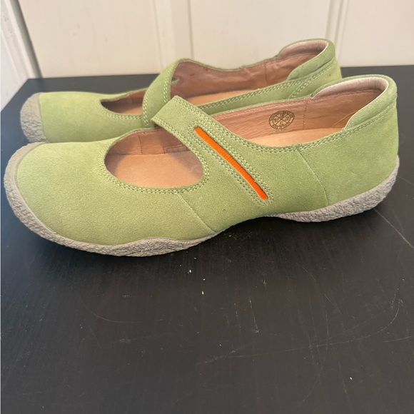 Women’s Keen Barcelona Mary Jane Flat Shoes Green Orange 10 - Picture 1 of 7